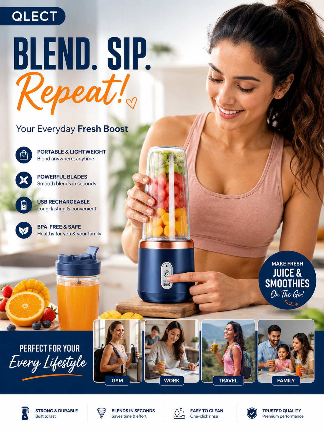 BlendGo Portable Juicer Blender