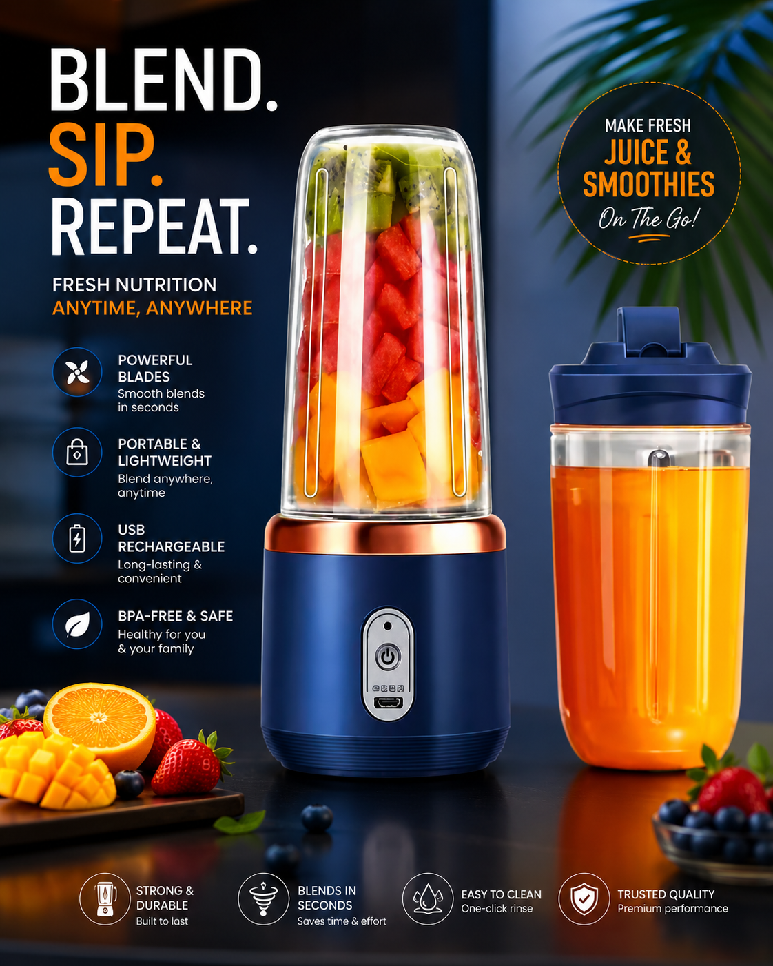 BlendGo Portable Juicer Blender